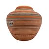 Image 6 : Large Navajo Etched And Hand Painted Pottery Vase With Kachina Dancers, Signed