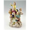 Image 2 : Antique Dresden Hand Painted Porcelain Musical Quintet Figurine