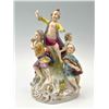Image 3 : Antique Dresden Hand Painted Porcelain Musical Quintet Figurine