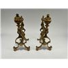 Image 4 : Antique Victorian Brass Fire Dogs