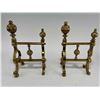 Image 5 : Antique Victorian Brass Fire Dogs