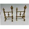 Image 6 : Antique Victorian Brass Fire Dogs