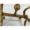 Image 9 : Antique Victorian Brass Fire Dogs