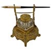 Image 1 : 19th Century Inkwell With Gold Filled Tip Pen