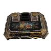 Image 2 : Antique Chinoiserie Paper Mache, Abalone Shell Inkwell