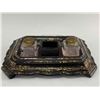 Image 8 : Antique Chinoiserie Paper Mache, Abalone Shell Inkwell