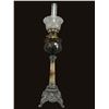 Image 2 : Antique Victorian Banquet Lamp With Stone Column And Shade