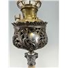 Image 8 : Antique Victorian Banquet Lamp With Stone Column And Shade