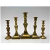 Image 11 : 18 Antique Miniature Brass Candlesticks
