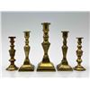Image 12 : 18 Antique Miniature Brass Candlesticks