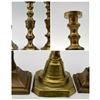 Image 15 : 18 Antique Miniature Brass Candlesticks