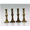 Image 18 : 18 Antique Miniature Brass Candlesticks