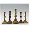 Image 3 : 18 Antique Miniature Brass Candlesticks