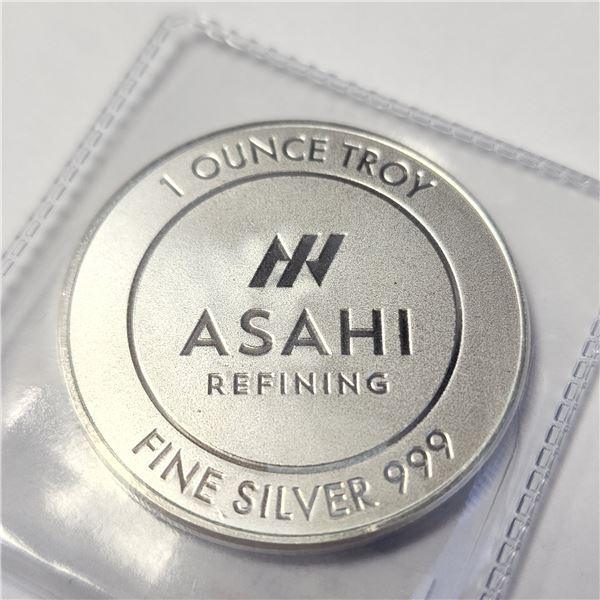 FINE SILVER ASAHI 1 OZ  COIN