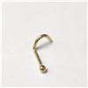 Image 1 : 14K YELLOW GOLD 0.14G NOSE PIN