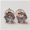 Image 1 : 10K YELLOW GOLD CUBIC ZIRCONIA EARRINGS