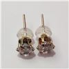 Image 2 : 10K YELLOW GOLD CUBIC ZIRCONIA EARRINGS