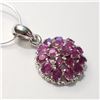 Image 2 : SILVER RUBY NECKLACE(~LENGTH 16INCHES)