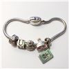 Image 1 : SILVER PANDORA STYLE BEADS BRACELET (~WEIGHT 20G)