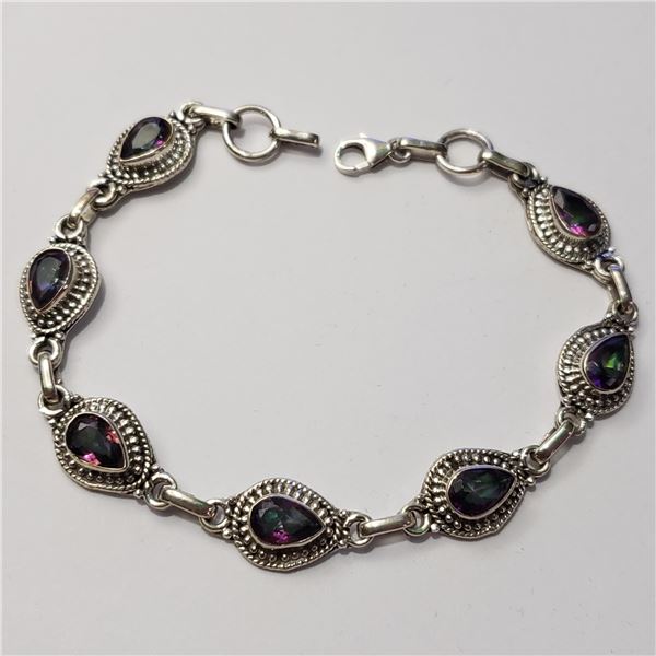 SILVER MYSTIC TOPAZ BRACELET