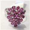 Image 1 : SILVER RUBY  RING (~SIZE 7.5)(~WEIGHT 4.46G)