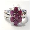 Image 1 : SILVER RUBY RING (~SIZE 7)(~WEIGHT 7.73G)