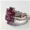 Image 3 : SILVER RUBY RING (~SIZE 7)(~WEIGHT 7.73G)