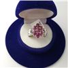 Image 4 : SILVER RUBY RING (~SIZE 7)(~WEIGHT 7.73G)