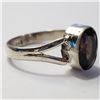 Image 2 : SILVER SMOKEY QUARTZ RING (~SIZE 7.5)