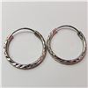 Image 1 : SILVER HOOP EARRINGS