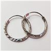 Image 2 : SILVER HOOP EARRINGS