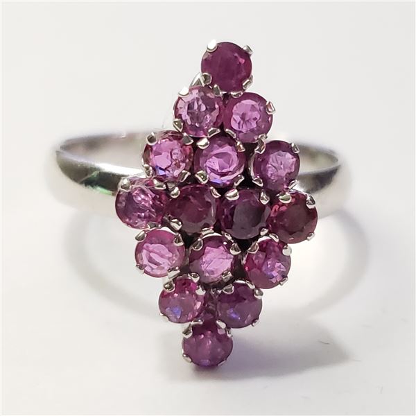 SILVER RUBY RING (~SIZE 7)