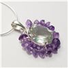 Image 2 : SILVER GREEN AMETHYST NECKLACE