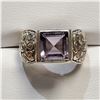 Image 1 : SILVER AMETHYST RING(~WEIGHT 10.23G)