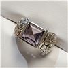 Image 3 : SILVER AMETHYST RING(~WEIGHT 10.23G)
