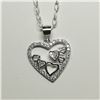 Image 1 : SILVER CZ 16" NECKLACE