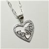 Image 2 : SILVER CZ 16" NECKLACE
