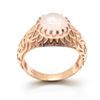 Image 3 : ROSEGOLD PLATED SILVER ROSE QUARTZ(4.3CT) ROSE