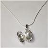 Image 2 : SILVER LOCKET 18" NECKLACE