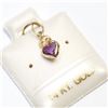 Image 2 : 14K YELLOW GOLD AMETHYST(0.45CT) PENDANT