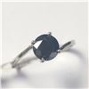 Image 2 : 14K WHITE GOLD BLACK DIAMOND(1.25CT)  RING