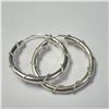 Image 1 : SILVER HOOP EARRINGS