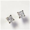 Image 2 : 14K YELLOW GOLD CUBIC ZIRCONIA EARRINGS