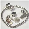 Image 2 : SILVER PANDORA STYLE 22G WITH BEADS BRACELET