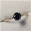 Image 2 : 10K YELLOW GOLD BLACK DIAMOND(0.8CT) RING