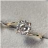 Image 3 : 10K YELLOW GOLD WHITE MOISSANITE(1CT) RING