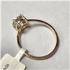 Image 4 : 10K YELLOW GOLD WHITE MOISSANITE(1CT) RING
