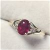 Image 2 : 10K YELLOW GOLD RUBY(1CT) DIAMOND(0.05CT)
