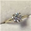 Image 2 : 10K YELLOW GOLD WHITE MOISSANITE(1CT) RING
