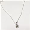 Image 2 : SILVER MARCASITE STAR 16"  NECKLACE